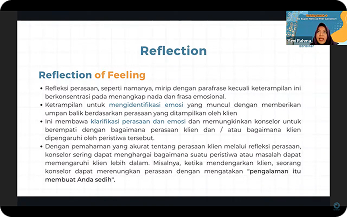 Training Peer Counselor - Materi Reflection